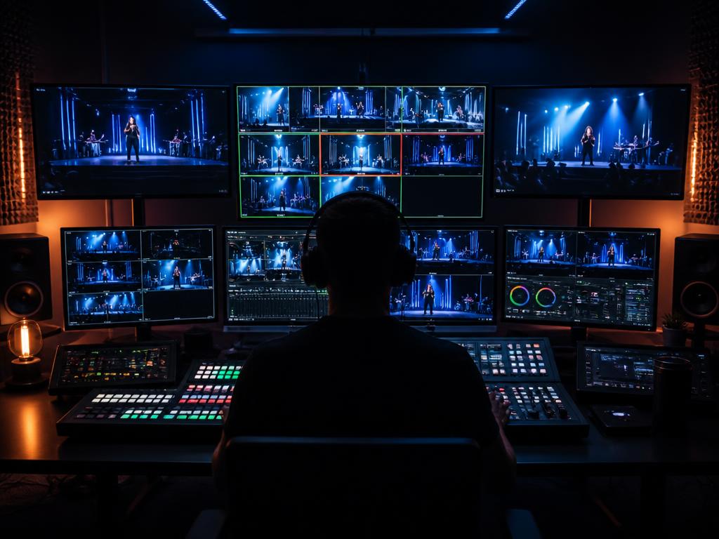 Multi-camera livestream control room