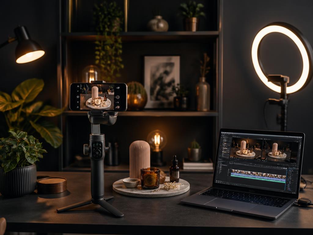 Social media content creation workspace